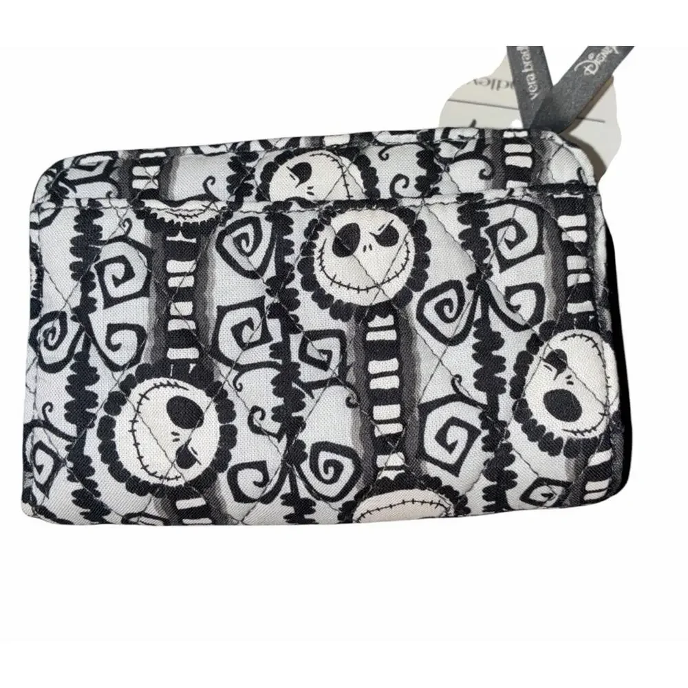 Vera Bradley Disney The Nightmare Before Christmas Small Turnlock Wallet Stripe